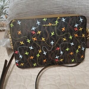 Michael Kors Colorful Airplane Crossbody Bag